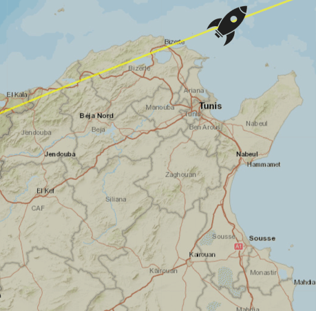 الصاروخ الصيني يمرّ مجددا بتونس